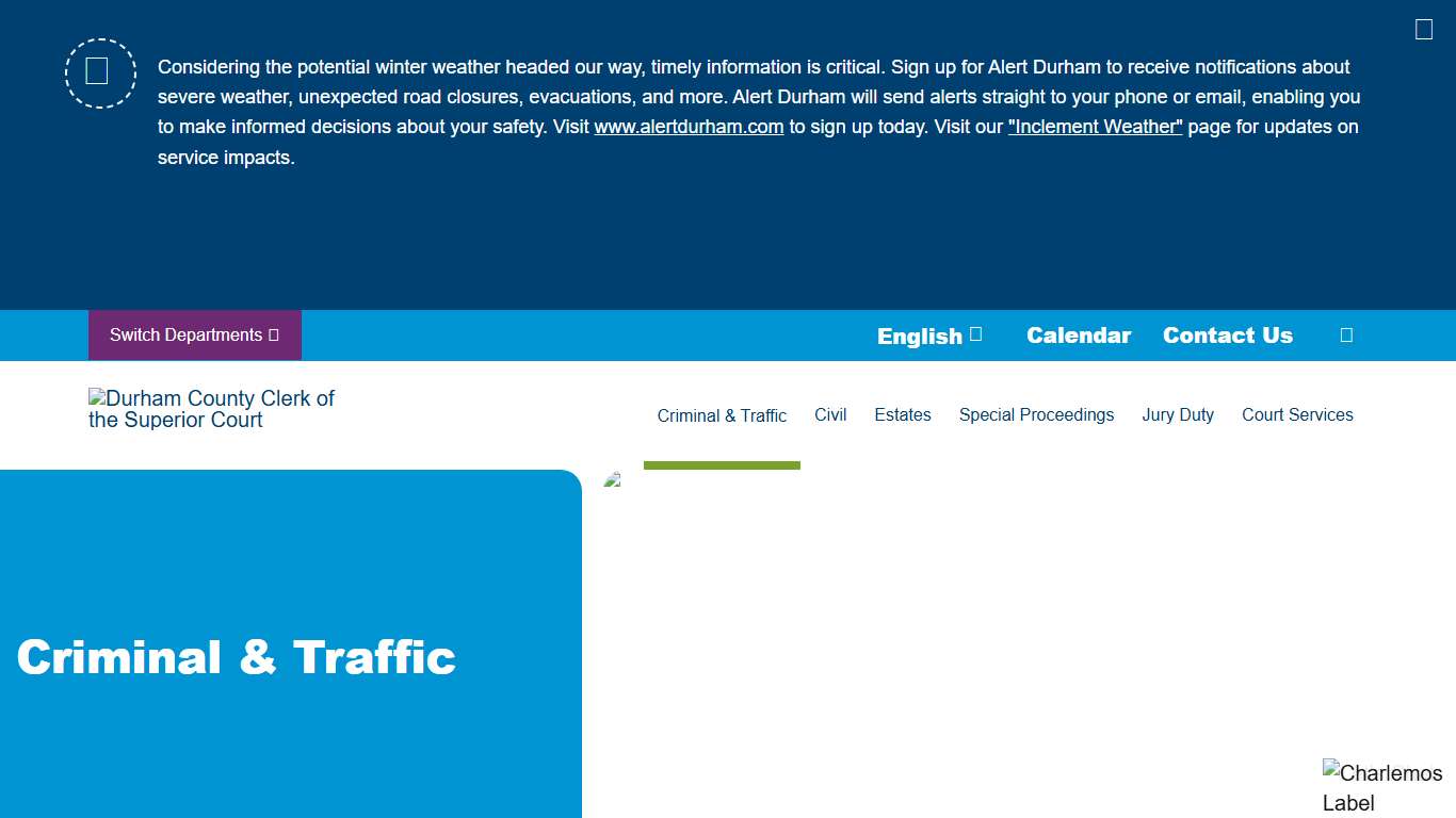 Durham County Criminal & Traffic